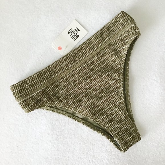 Billabong Striped Green High Waisted Bikini Set - Picture 8 of 15